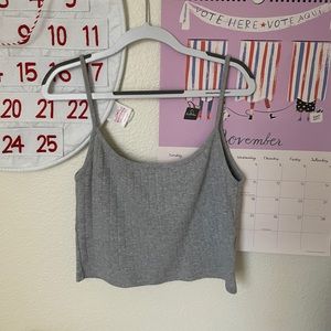 Brandy mobile ~ Gray Tank Top ~ SIZ SMALL